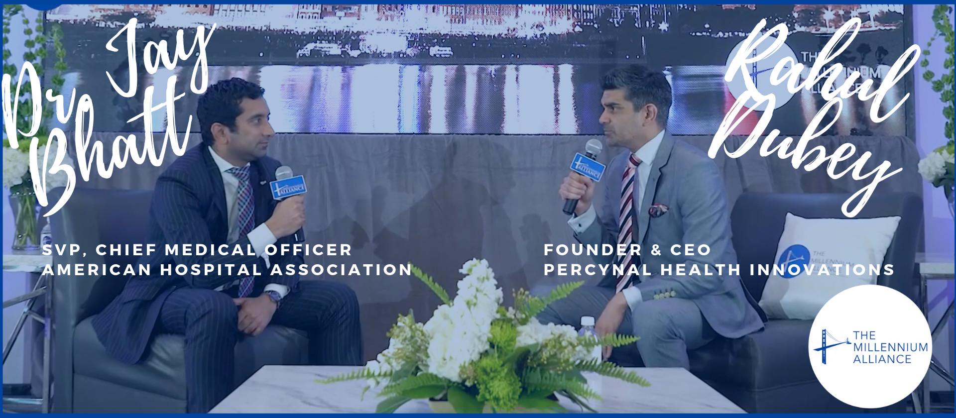Jay Bhatt & Rahul Dubey with the Millenium Alliance