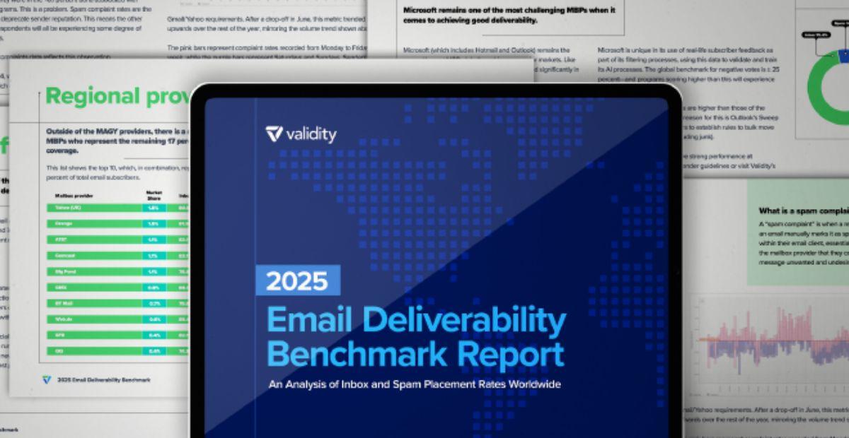 2025 Email Deliverability Benchmark Report with Validity