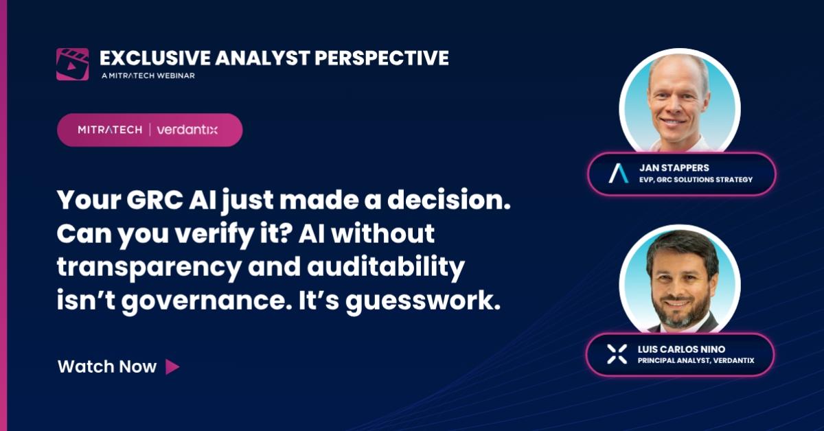 On-Demand Webinar | Your GRC AI Just Made a Decision. Can You Explain It? With Mitratech