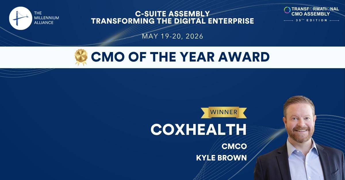 Kyle Brown, CMCO at CoxHealth, Recognized with the CMO of the Year Award!