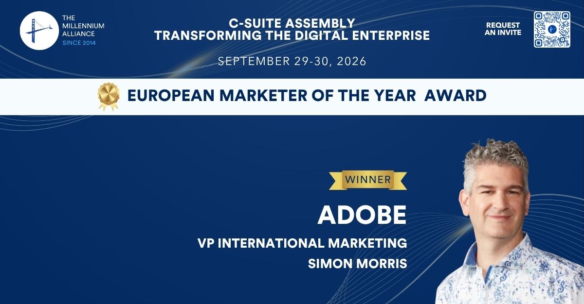 Simon Morris, VP International Marketing at Adobe, Recognized as European Marketer of the Year!
