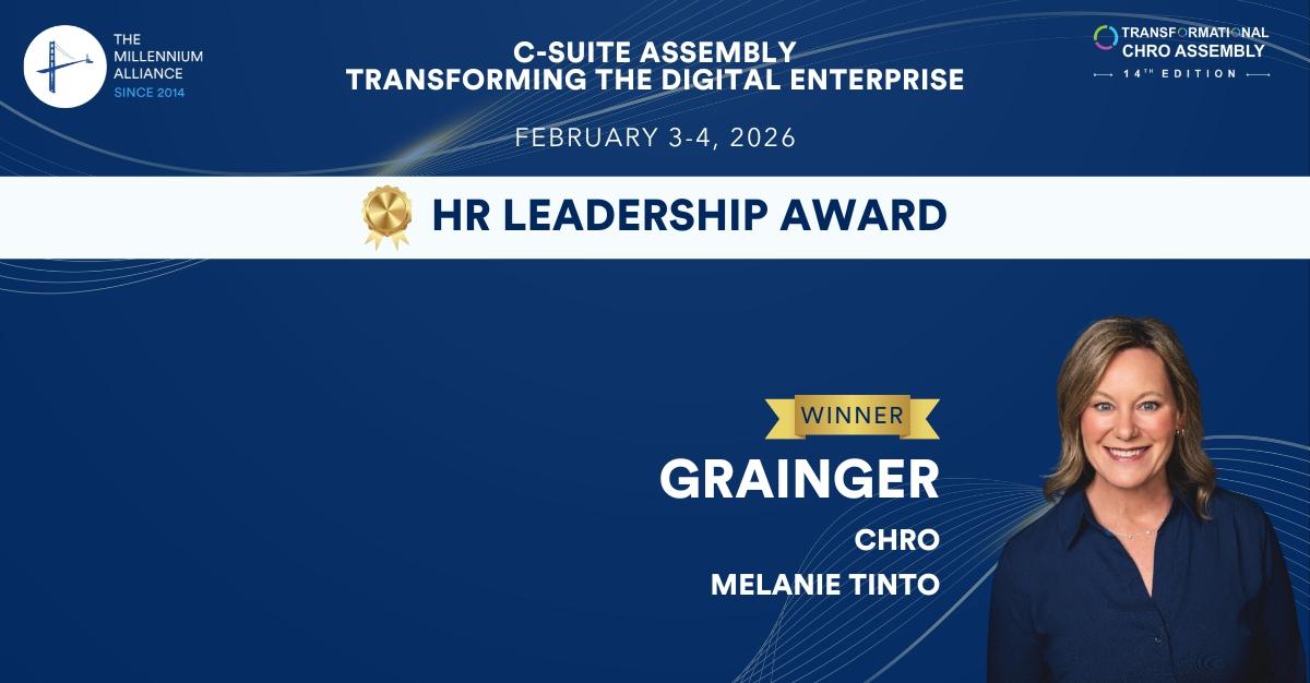 Melanie Tinto, CHRO at Grainger, Recognized with the HR Leadership Award!