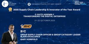 Gary Horsfield, Group Supply Chain Officer & Group Category Leader Blade Excellence at BIC Recognized as Our 2025 Supply Chain Leadership & Innovator of the Year!