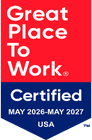 Great Place To Work Certified USA May 2026–May 2027