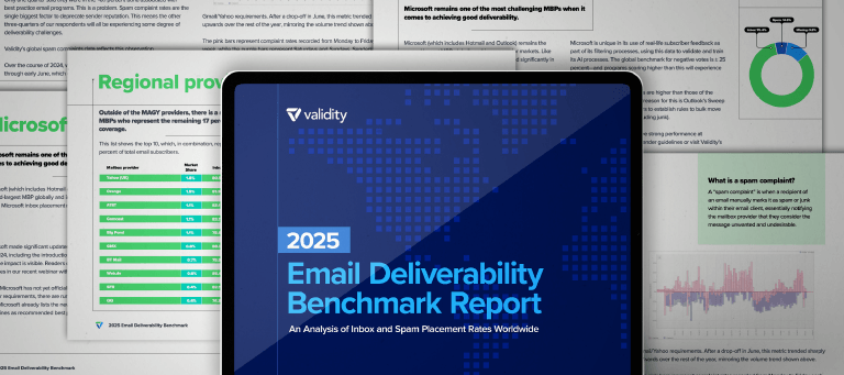 2025 Email Deliverability Benchmark Report with Validity