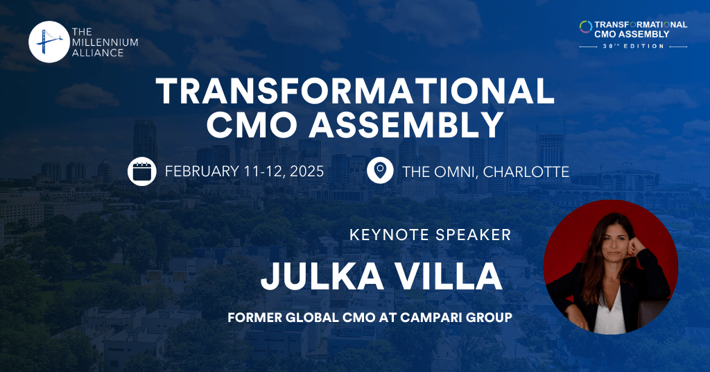 Julka Villa, Former Global CMO at Campari Group Keynotes Our Transformational CMO Assembly on February 11-12 in Charlotte!