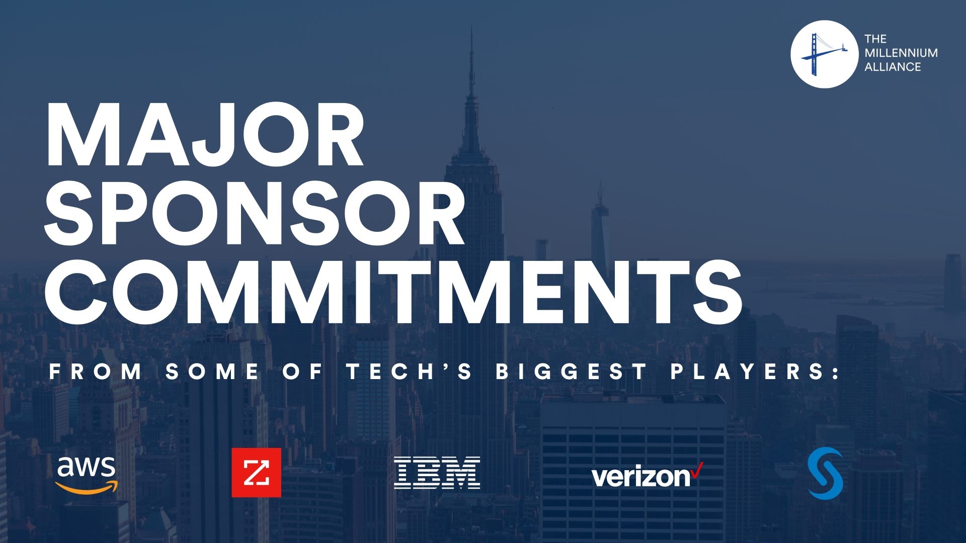 The Millennium Alliance Opens Q1 2025 With Major Sponsor Commitments For Their  Award-Winning Assemblies From Some of Tech’s Biggest Players That Include AWS, ZoomInfo, SAS, IBM, and Verizon