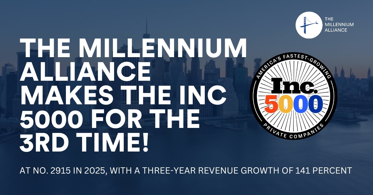 The Millennium Alliance Goes Back-To-Back & Lists On The Prestigious 2025 Inc. 500 Ranking No. 2915 of America’s Fastest-Growing Private Companies