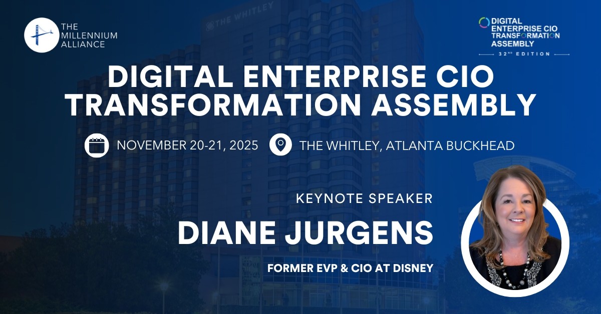 Diane Jurgens, Former EVP & CIO at Disney Keynotes Our Digital Enterprise CIO Transformation Assembly on November 20-21 in Atlanta!