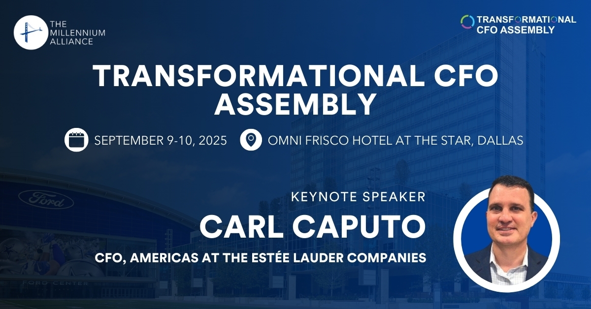 Carl Caputo, CFO, Americas at The Estée Lauder Companies Keynotes Our Transformational CFO Assembly on September 9-10 in Dallas!