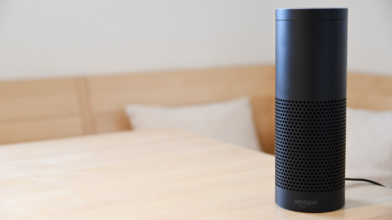 Amazon Alexa Echo on a table