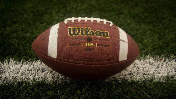 Wilson Football Ball on a field