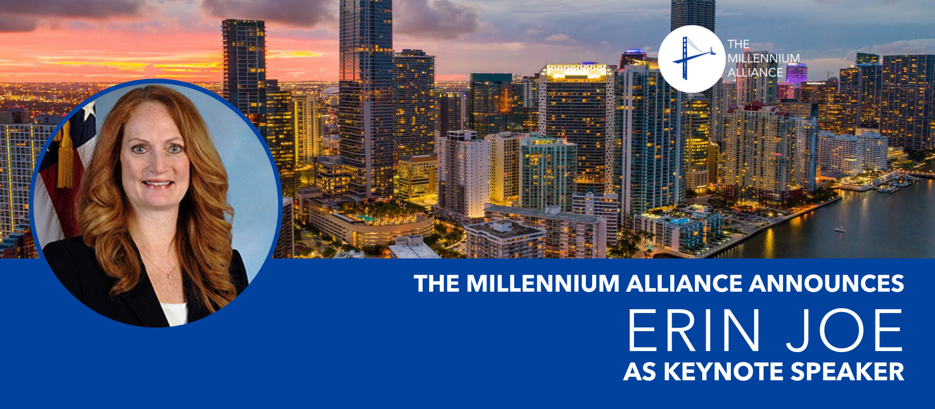 Erin Joe Millennium Alliance Keynote Speaker Announcement