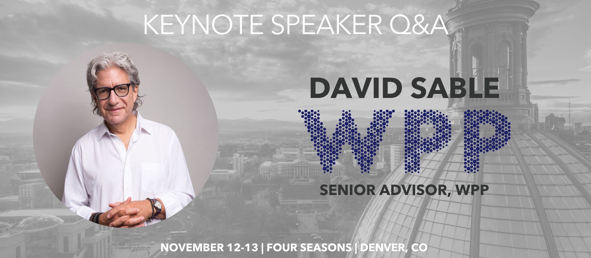David Sable Keynote Speaker Q&A WPP