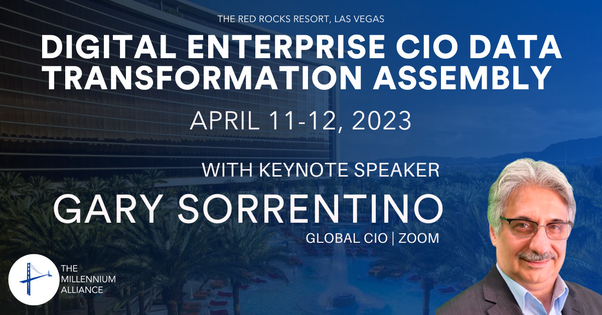 Gary Sorrentino, Global CIO at Zoom Keynotes our Digital Enterprise CIO & Data Transformation Assembly!