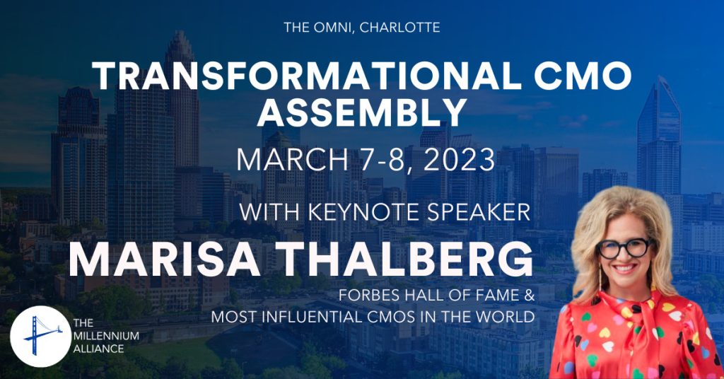 Marisa Thalberg, Forbes Hall of Fame & Most Influential CMOs in The World Keynotes Our Transformational CMO Assembly!